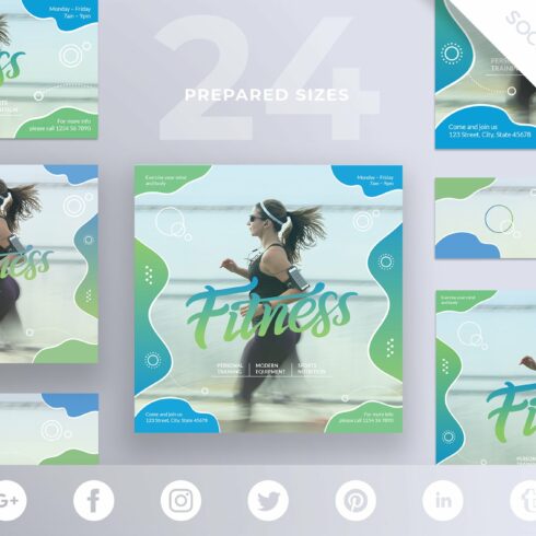 Social Media Pack | Fitness Centre cover image.