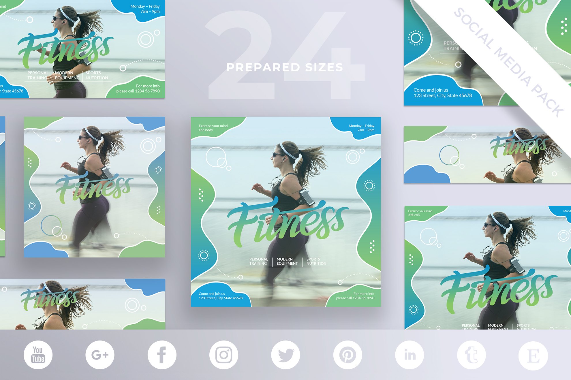 Social Media Pack | Fitness Centre cover image.