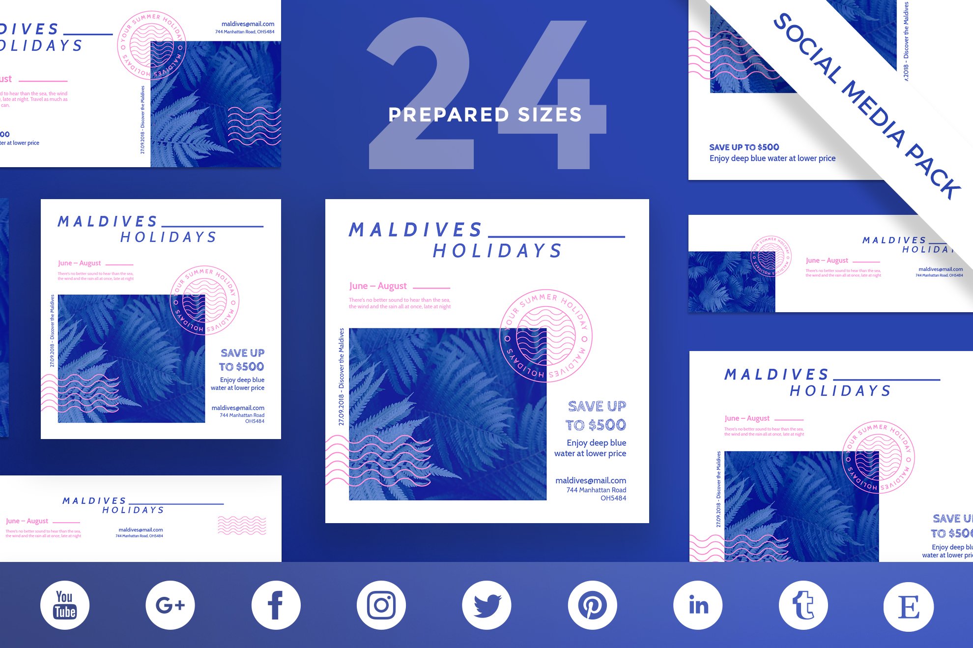 Social Media Pack | Maldives Holiday cover image.