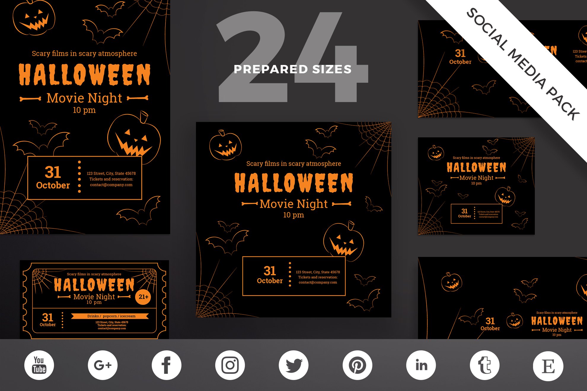 Social Media Pack | Halloween cover image.