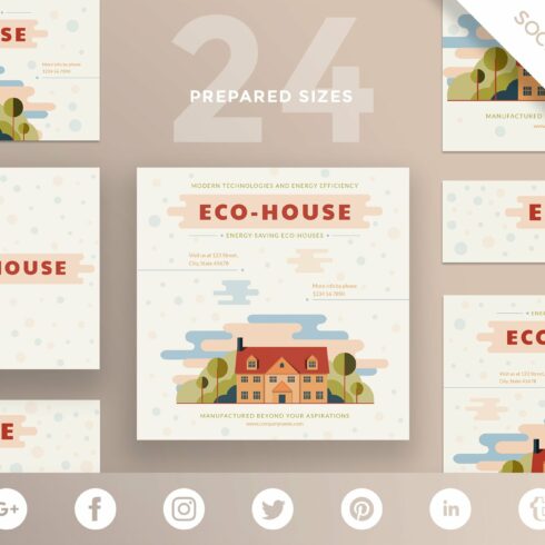 Social Media Pack | Eco House cover image.