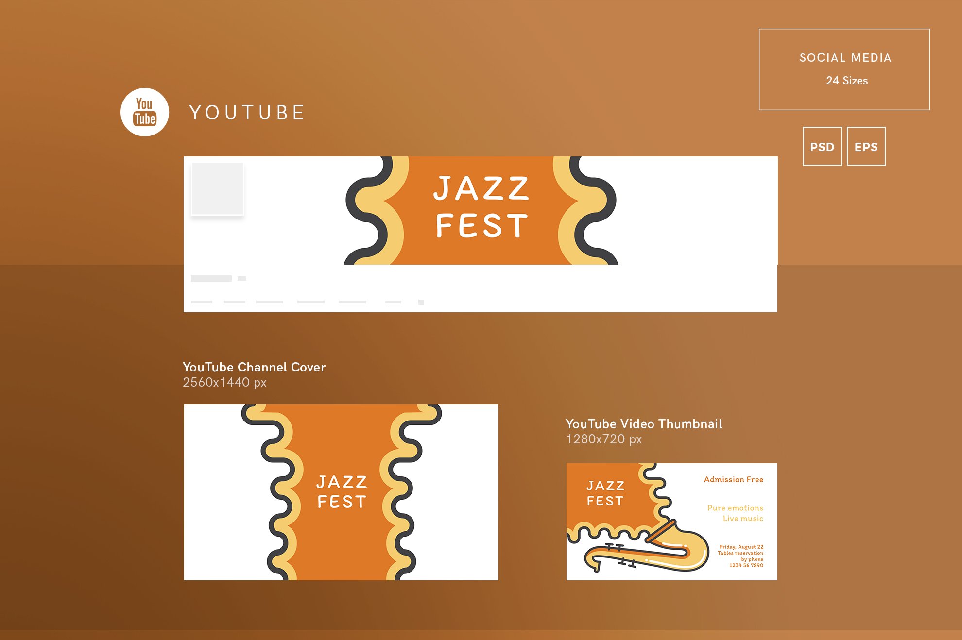 Social Media Pack | Jazz Festival preview image.