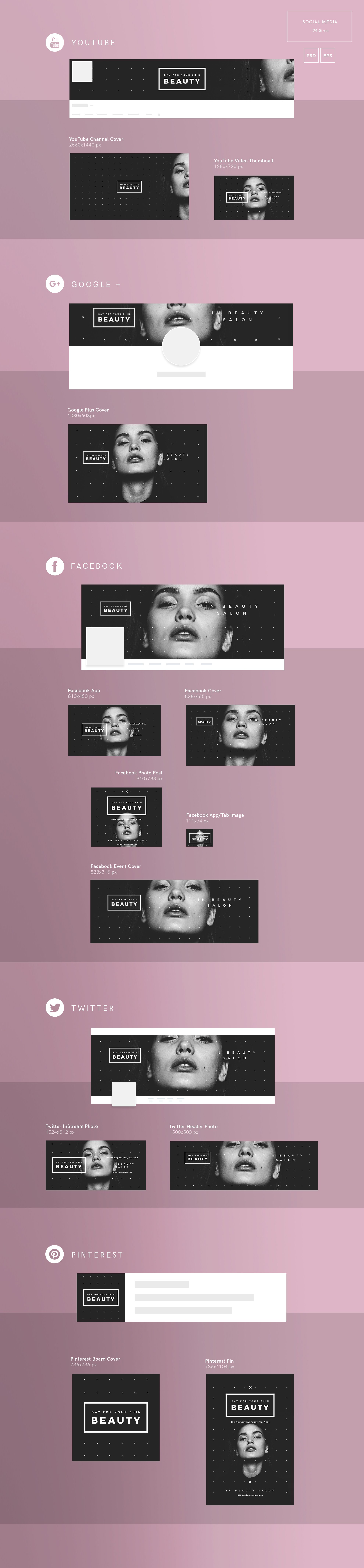 Social Media Pack | Your Skin Beauty preview image.