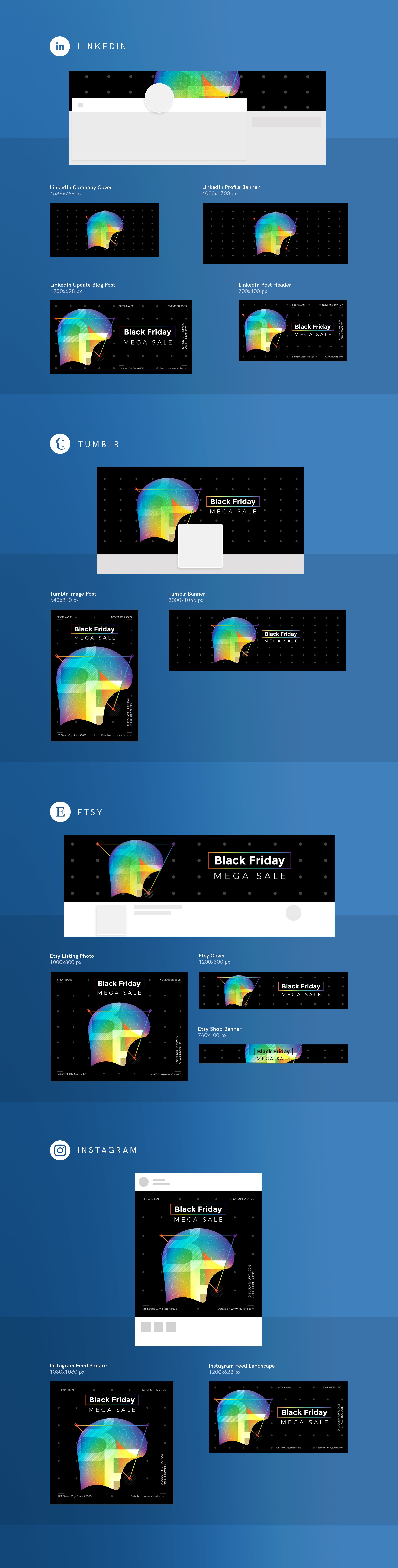 Social Media Pack | Black Friday preview image.