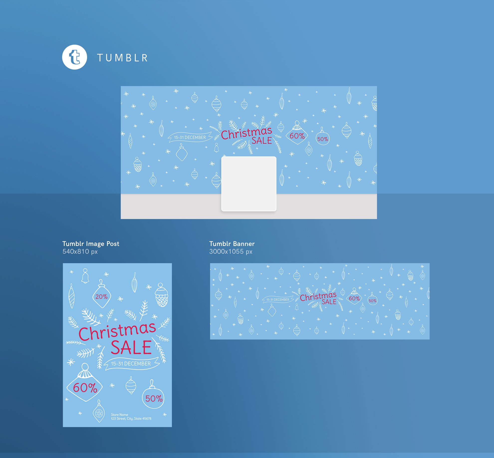 Social Media Pack | Christmas Sale preview image.