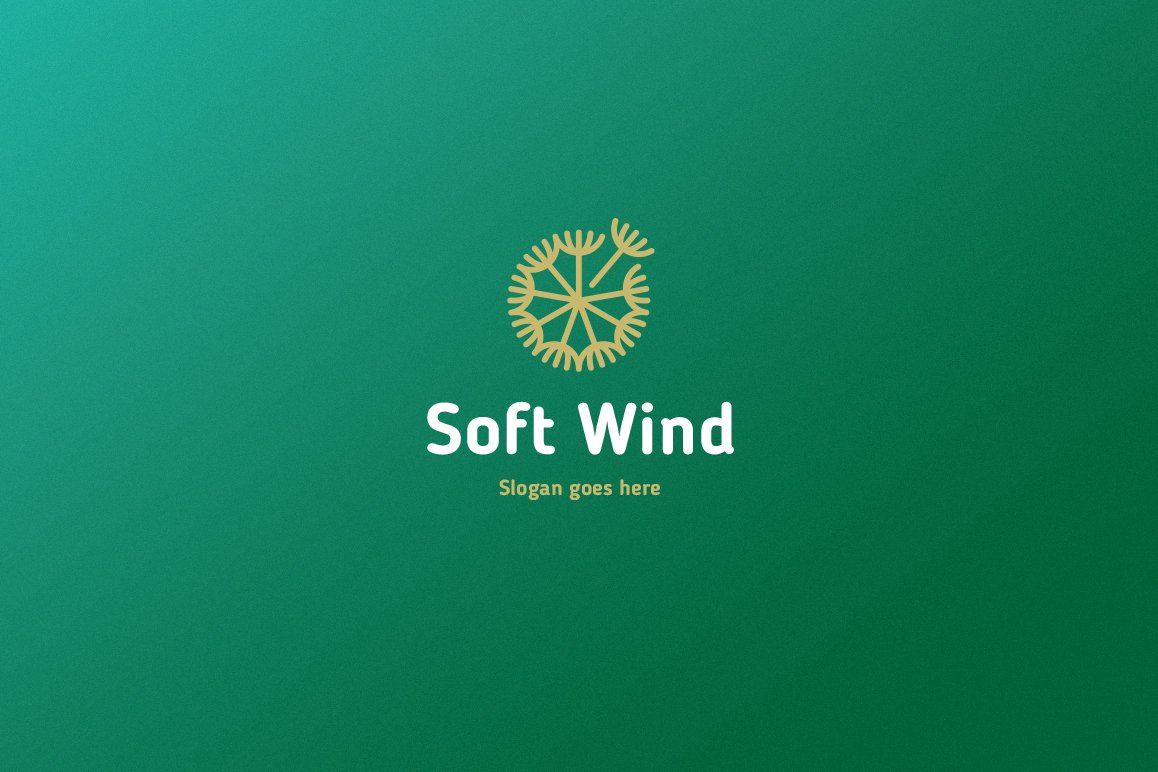 Soft Wind Logo Template cover image.