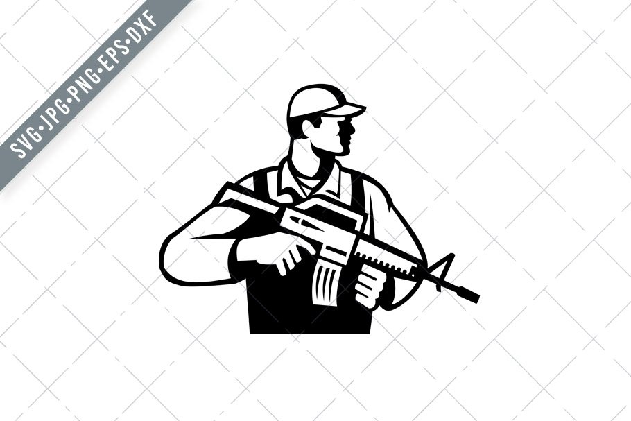 Soldier Military Serviceman SVG cover image.