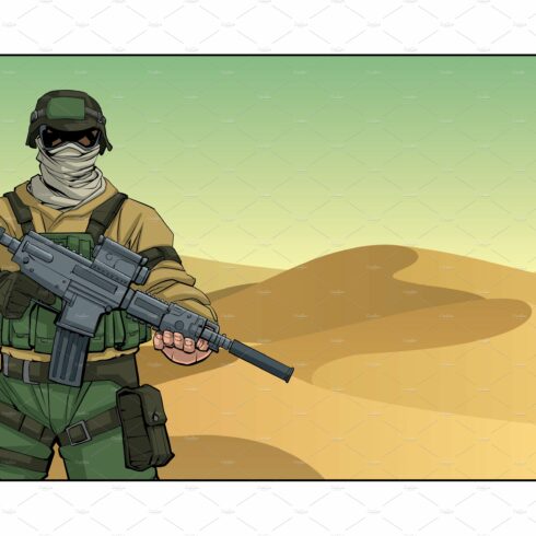 Soldier in Desert cover image.