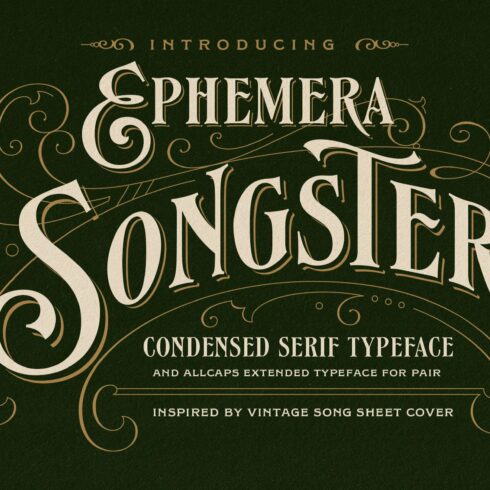 Songster Typeface + Extras cover image.