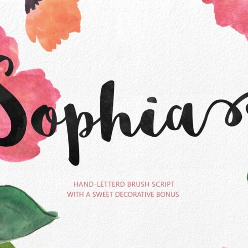 Sophia Hand-lettered cover image.