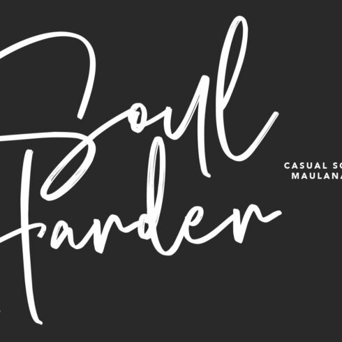 Soul Harder Casual Script Font cover image.