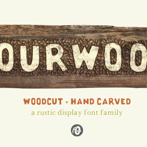 Sourwood: woodcut font family cover image.