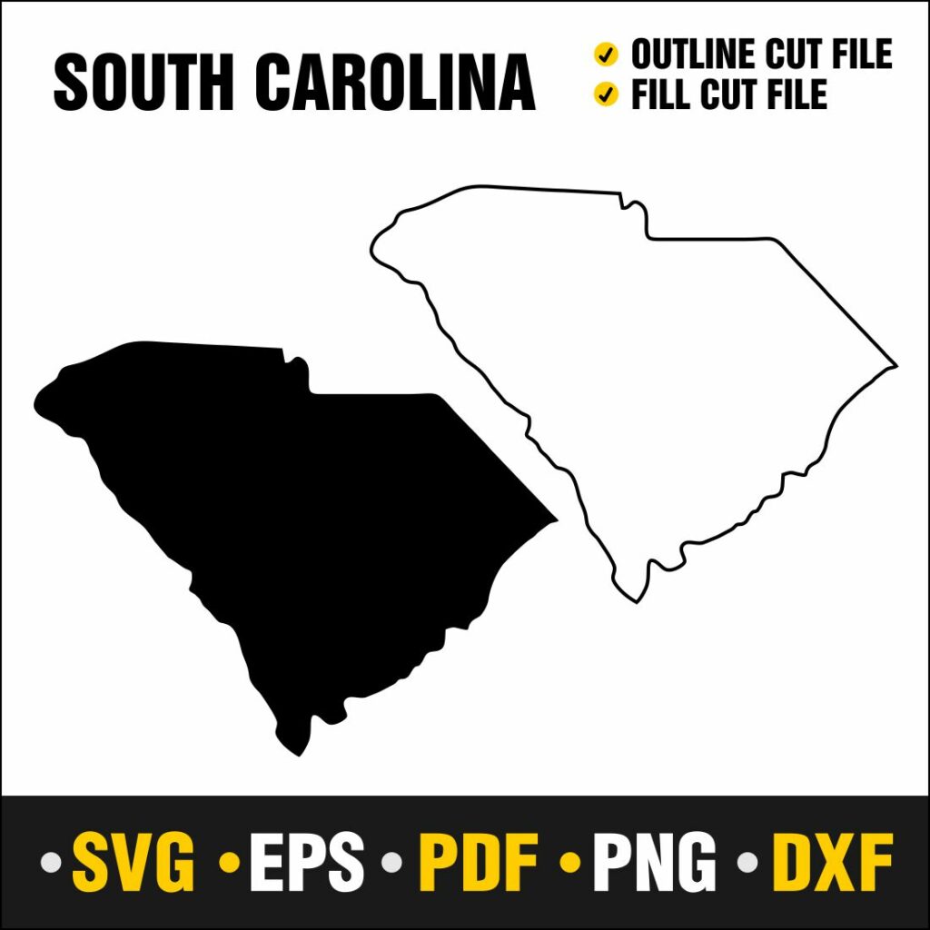 South Carolina SVG, PNG, PDF, EPS & DXF - MasterBundles