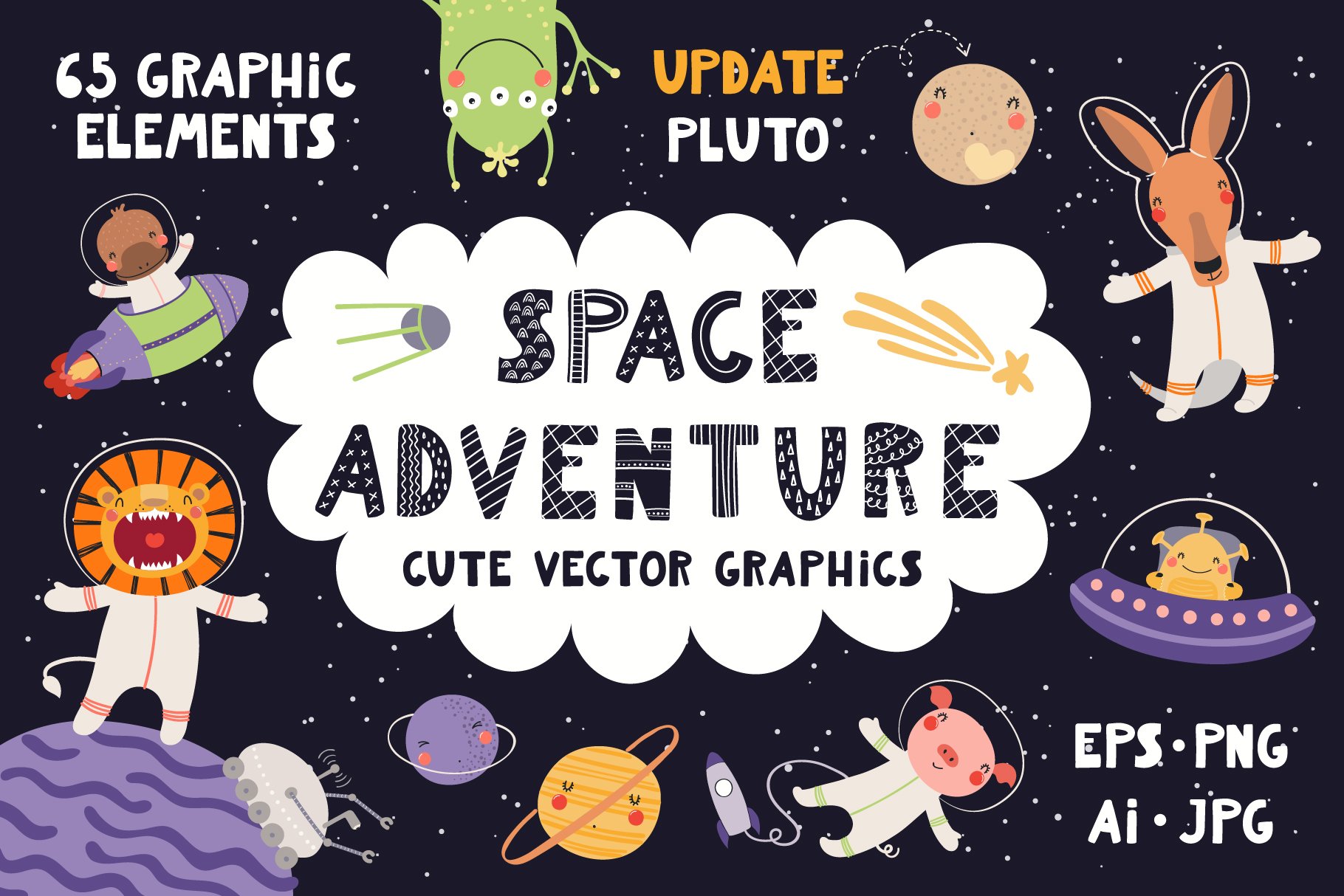 Space Adventure, Cute Vectors cover image.