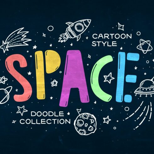 Space Theme Doodle Collection cover image.