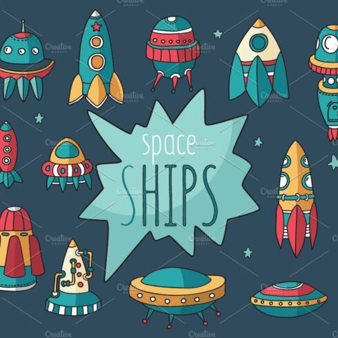 Spaceships set + pattern cover image.