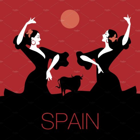 Two Spanish Flamenco Dancers I cover image.