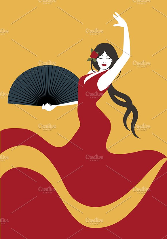 Spanish flamenco dancer cover image.