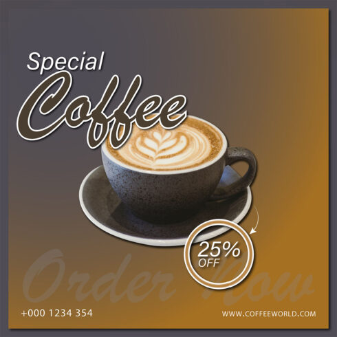 Special Coffee Post Design cover image.