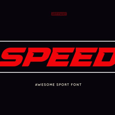 Headline Speed Font cover image.