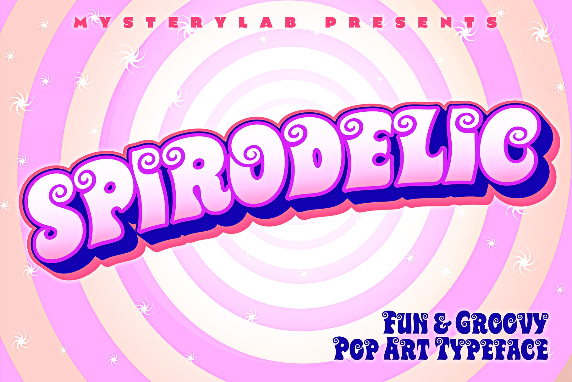 Spirodelic Font preview image.