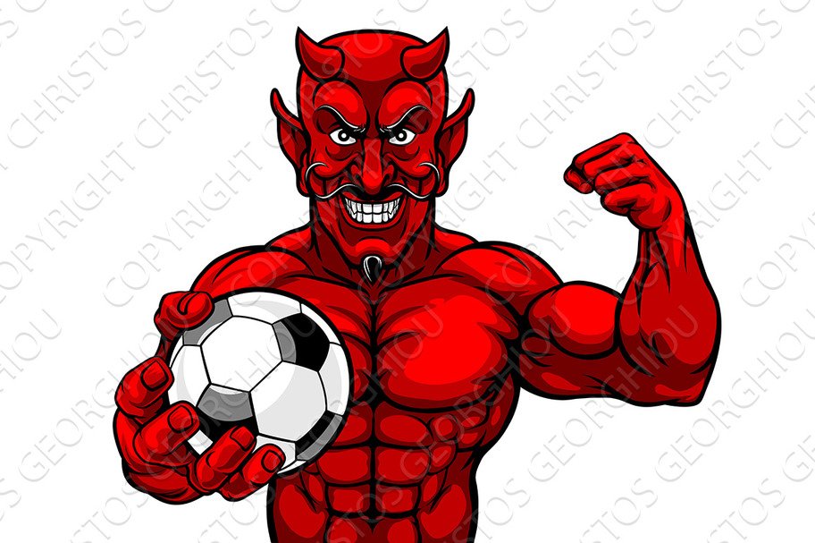 Devil Soccer Football Sports Mascot cover image.