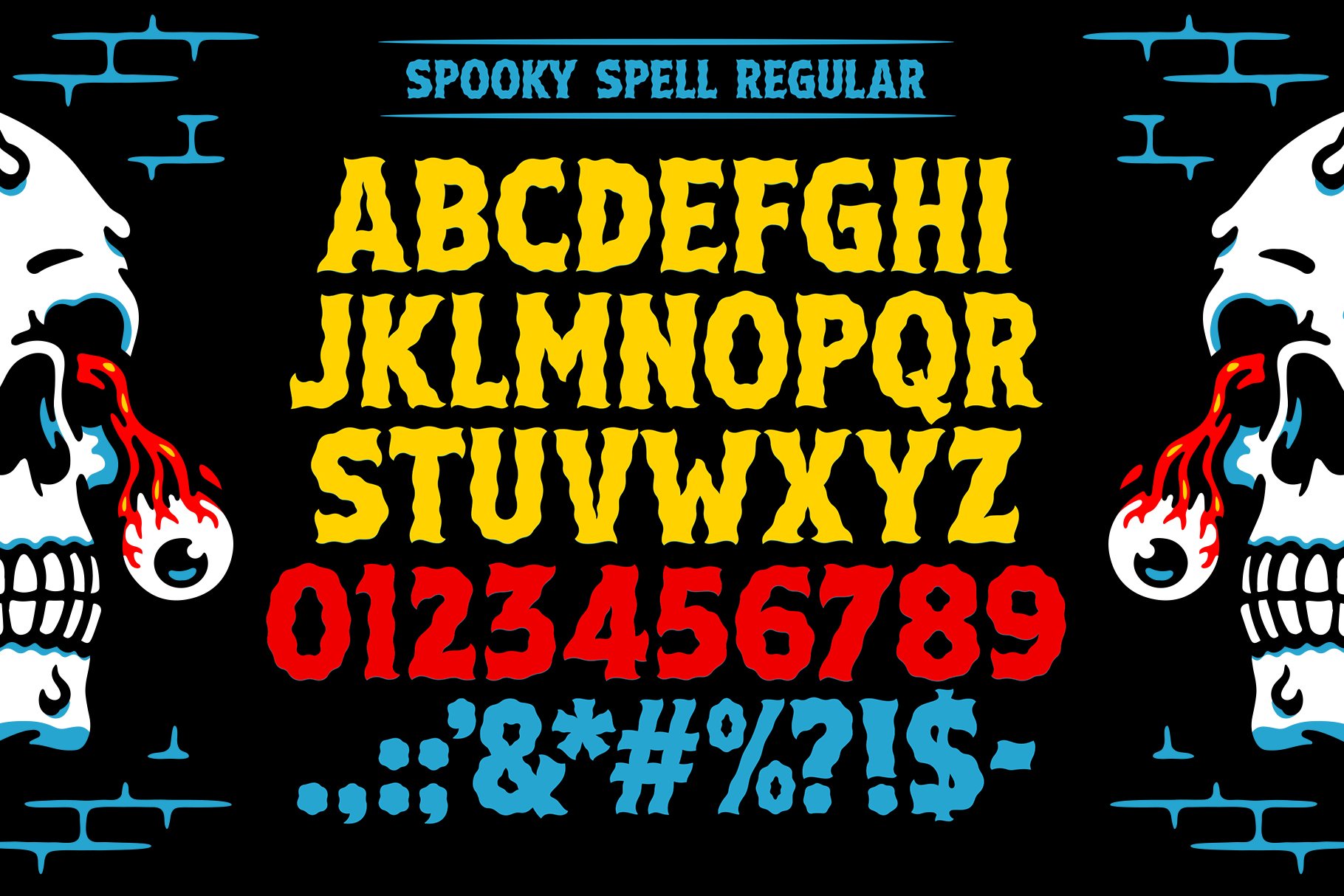 Spooky Spell Font preview image.