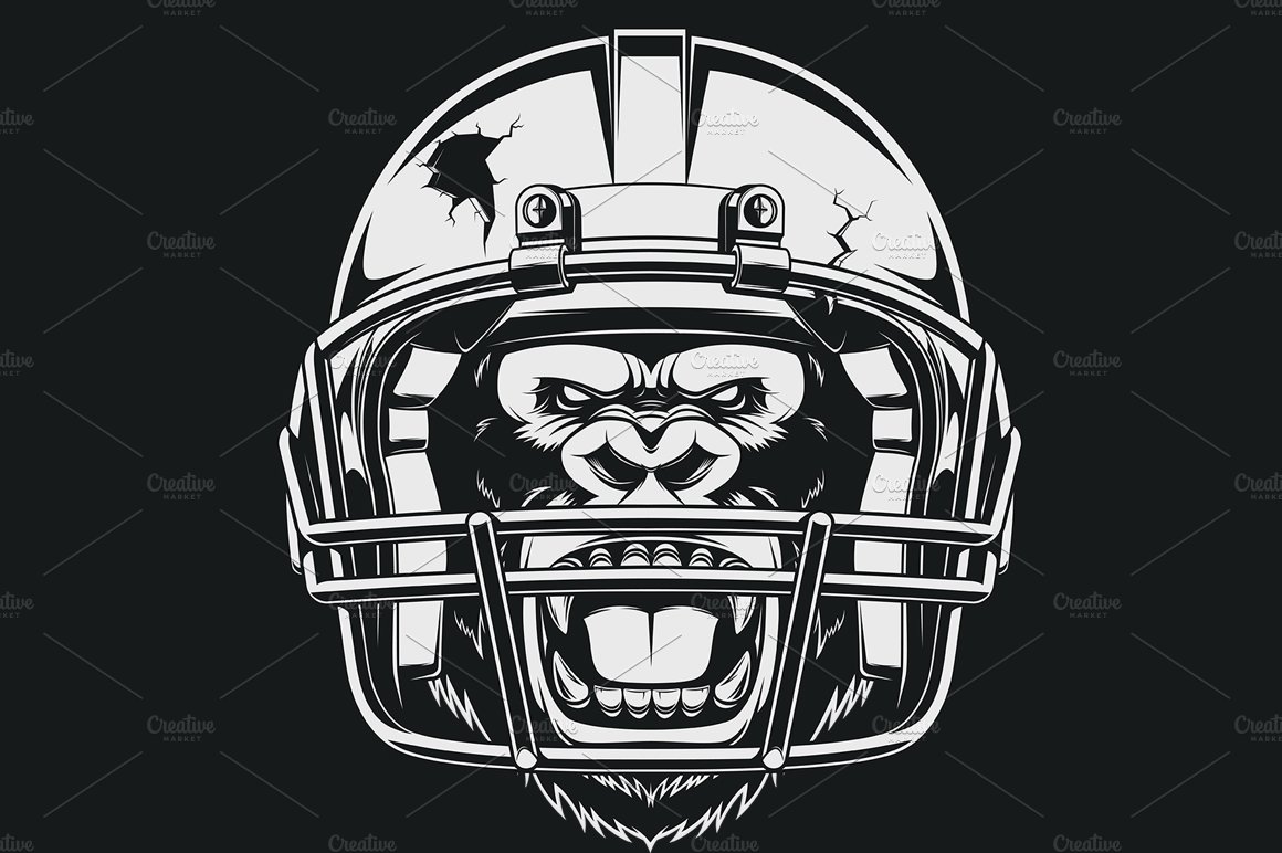 Aggressive gorilla preview image.