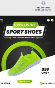 sports shoe web banner template vector graphics 41289853 1 1 580x387 1 594