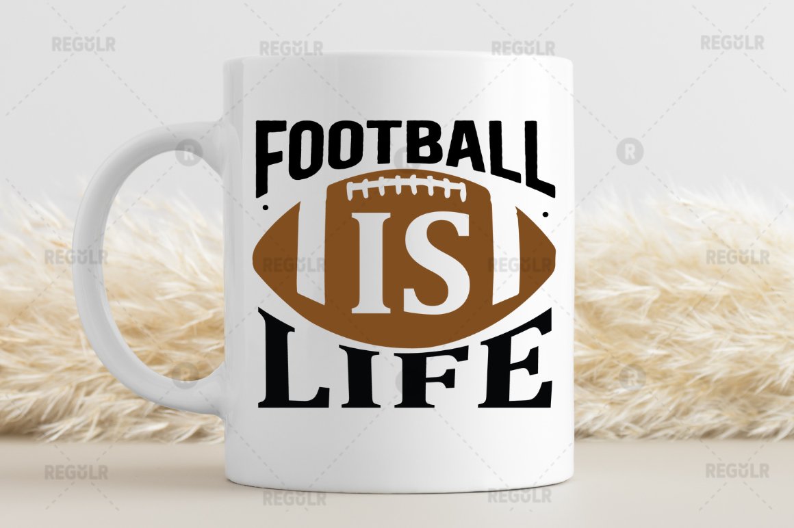 football is life SVG preview image.