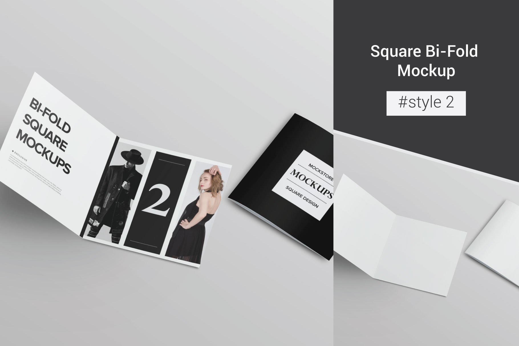 square bifold brochure mockup style 2 761