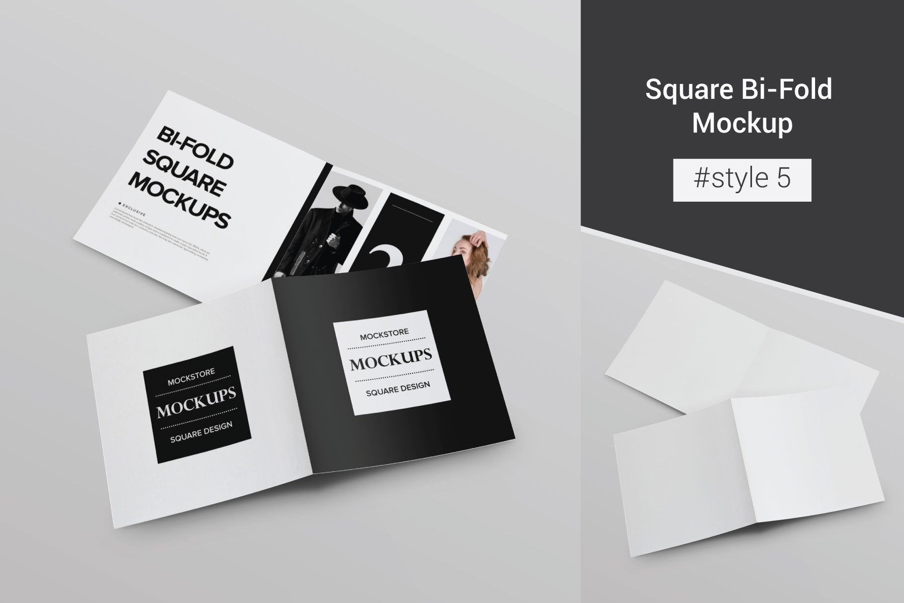 square bifold brochure mockup style 5 533