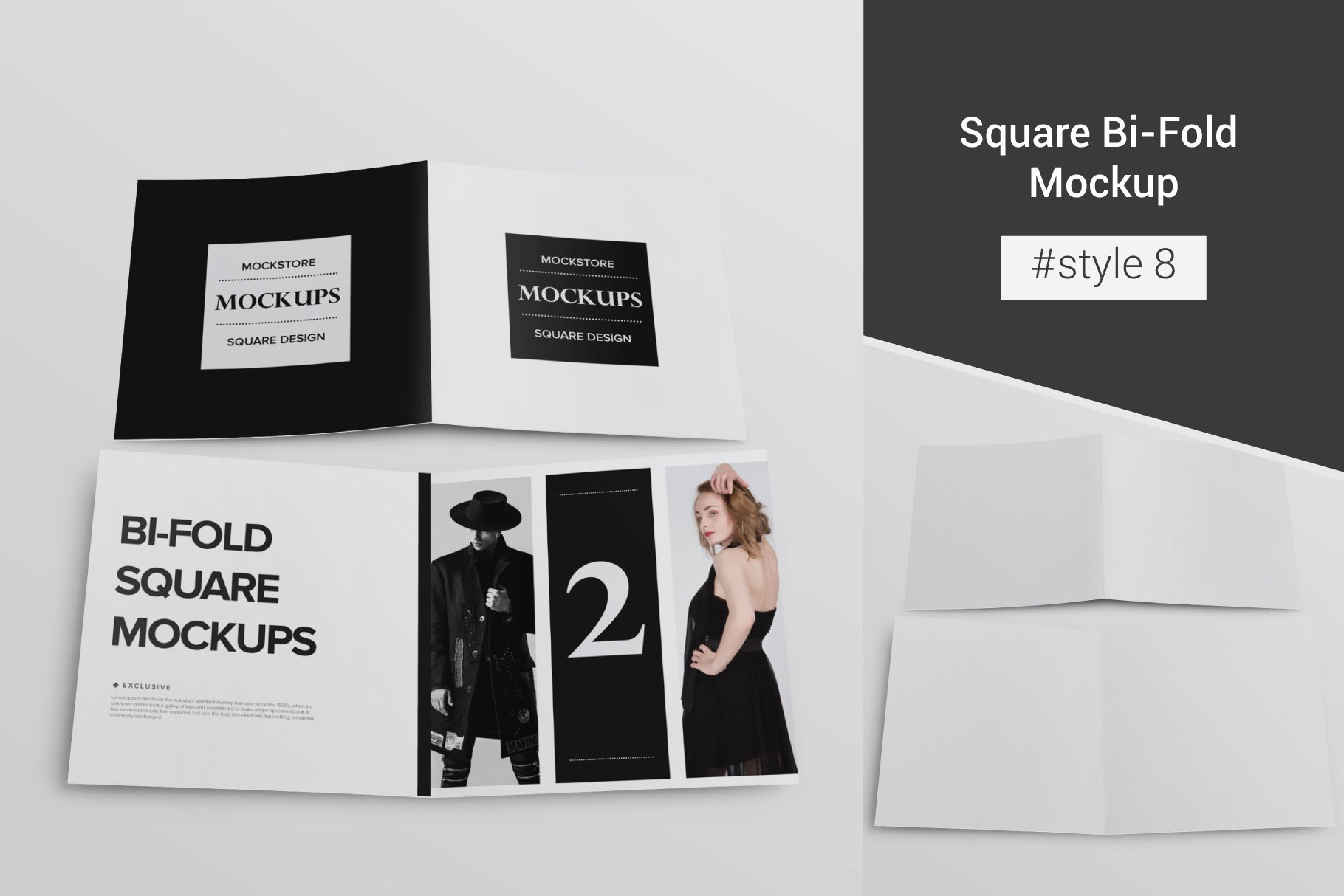 square bifold brochure mockup style 8 3