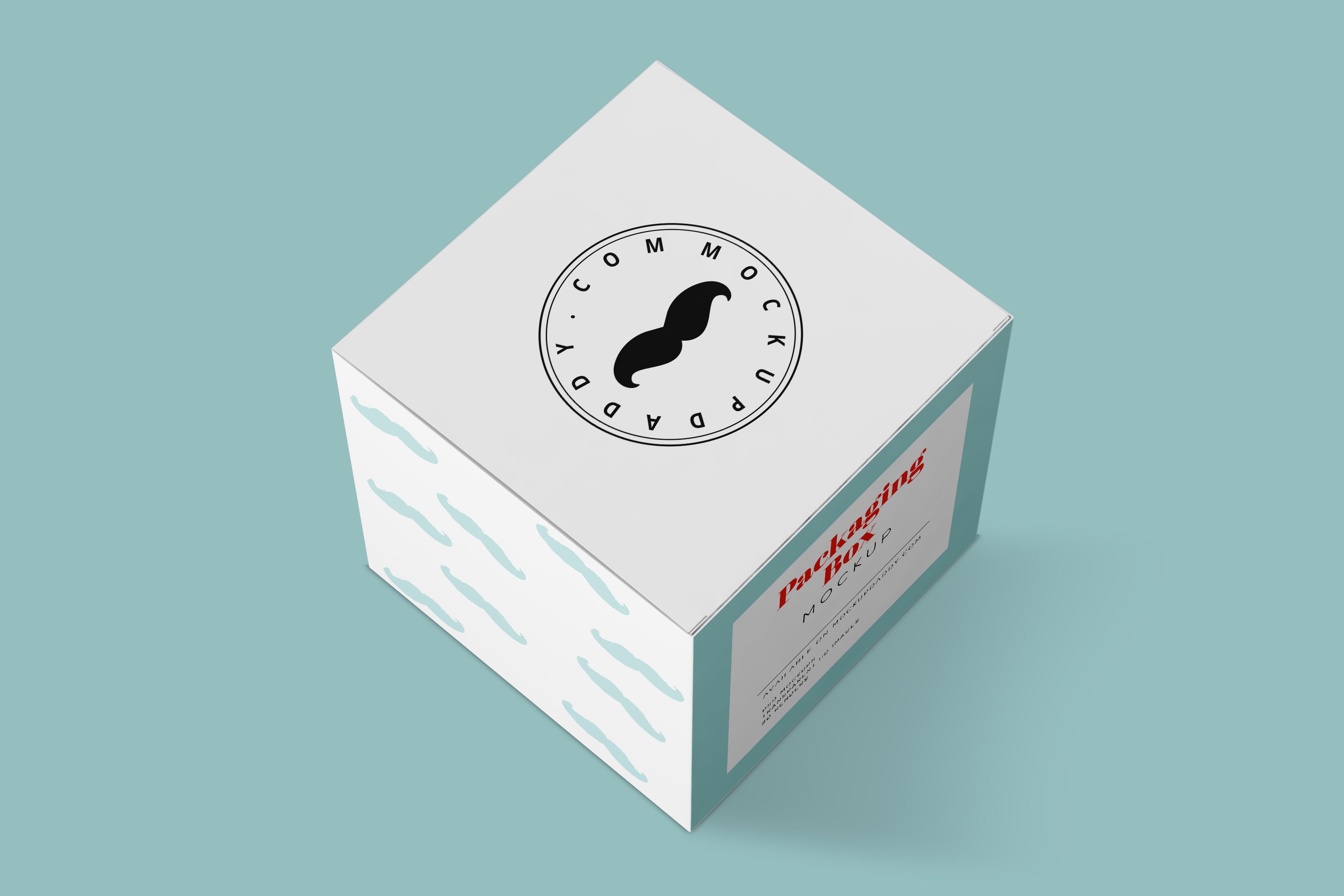 Square Flip Top Cake Box Packaging Mockup By INC Design Studio |  TheHungryJPEG