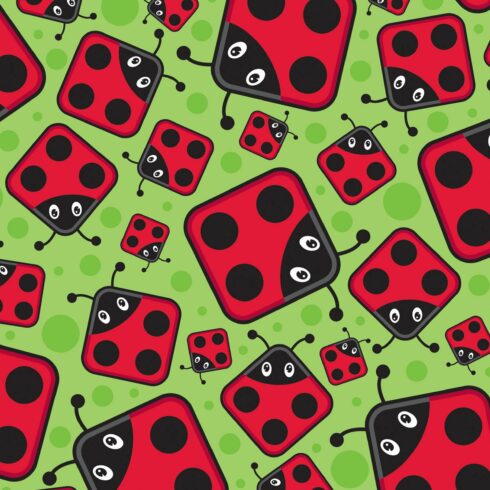 Cartoon Square Ladybird Pattern cover image.