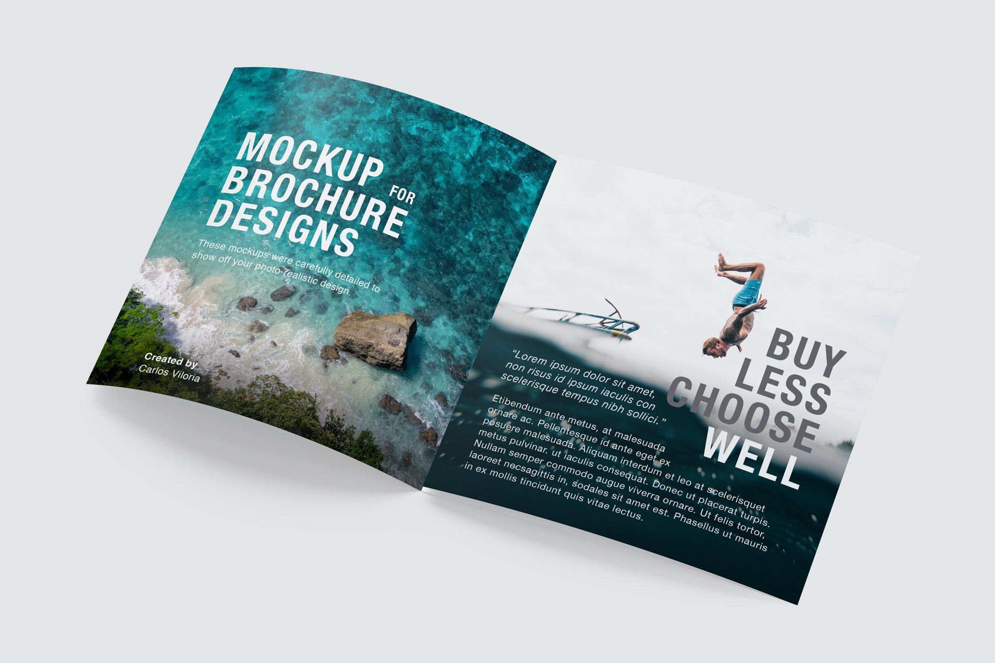 Square Trifold Brochure Mockup 04 cover image.