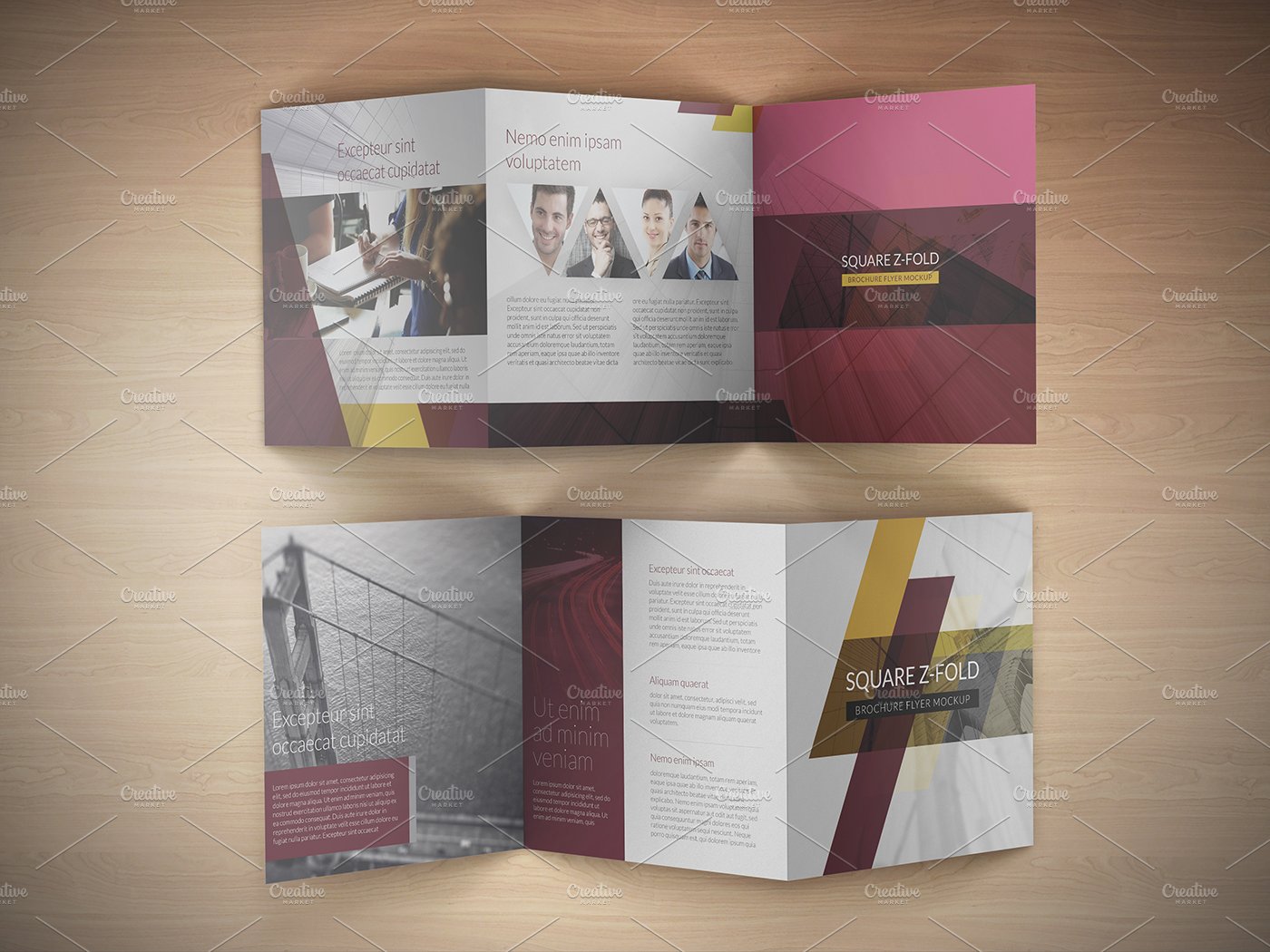 square z fold brochure mockup 05 281