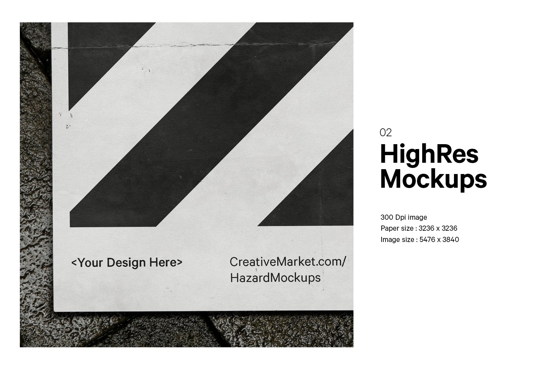 8x Square Paper Mockup Bundle preview image.