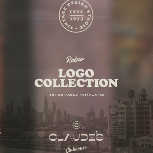 Editable Retro Logo Collection x30 cover image.