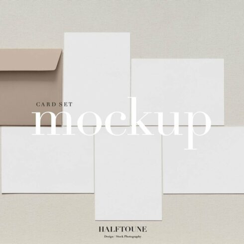 Stationery Mockup | Card Set Mockup cover image.
