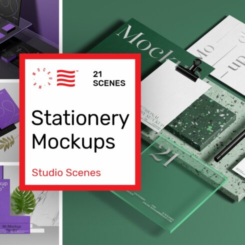 Stationery Mockups - Studio Scenes cover image.