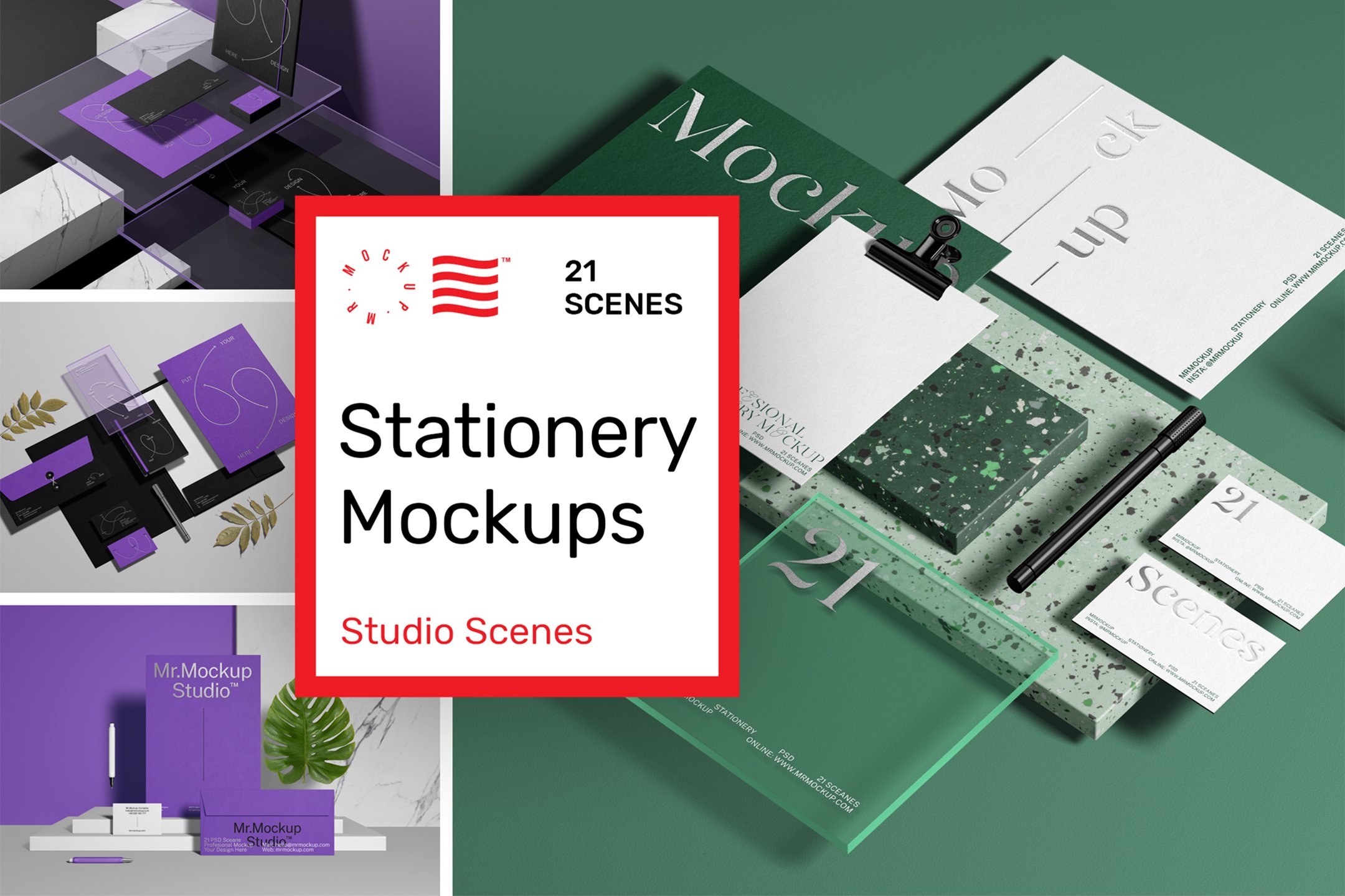 Stationery Mockups - Studio Scenes cover image.
