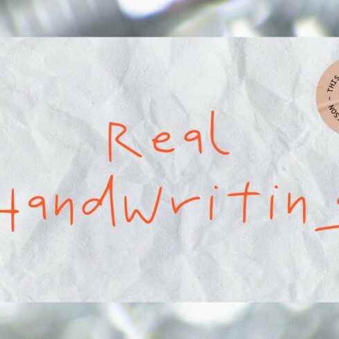 Real Handwriting | Font cover image.