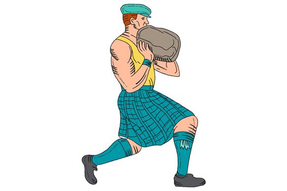 Stone Throw Highland Games Athlete cover image.
