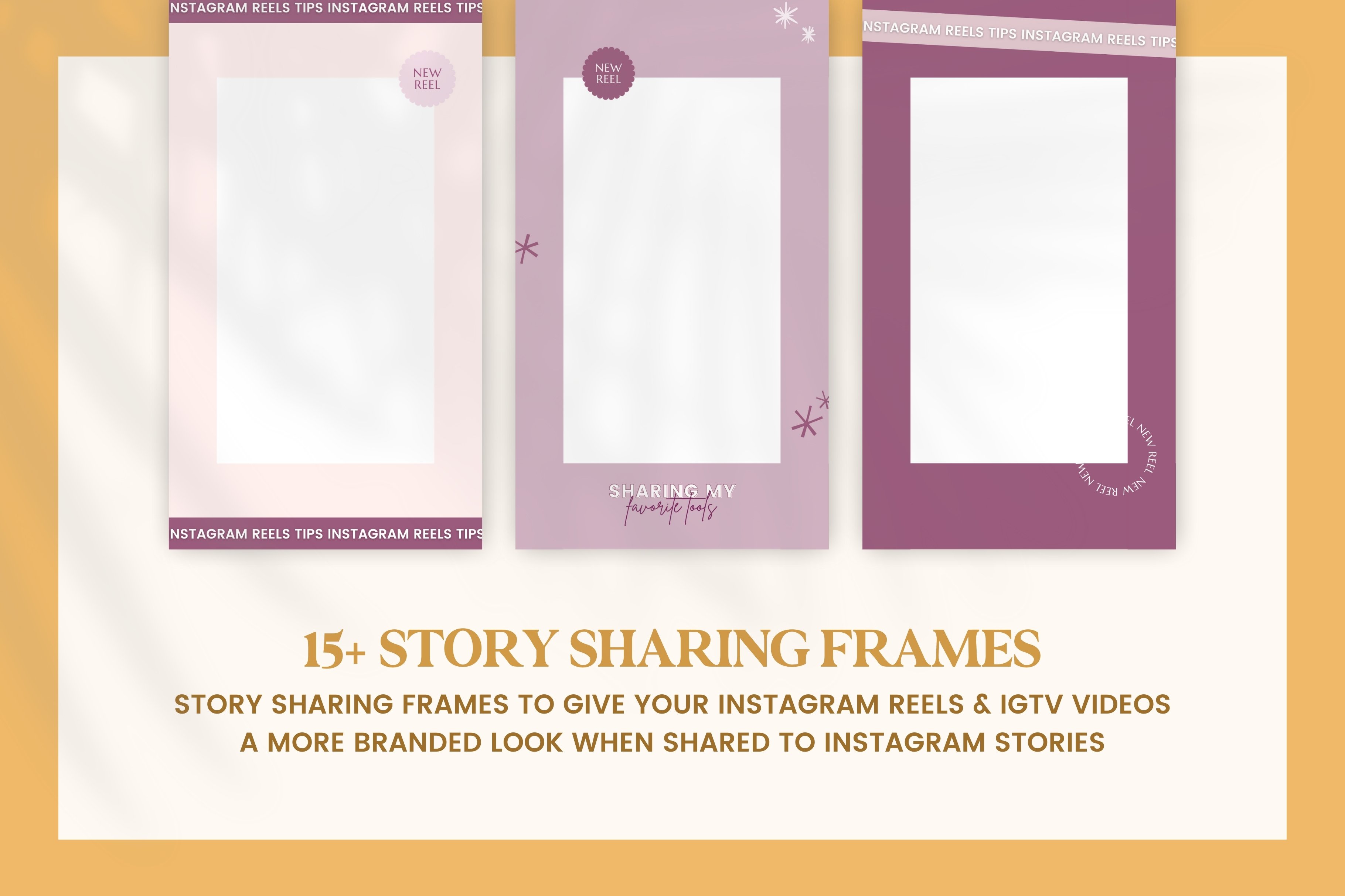 stories frame customize insta story reels instagram creator coaches engagement post template bundle canva creative market 491