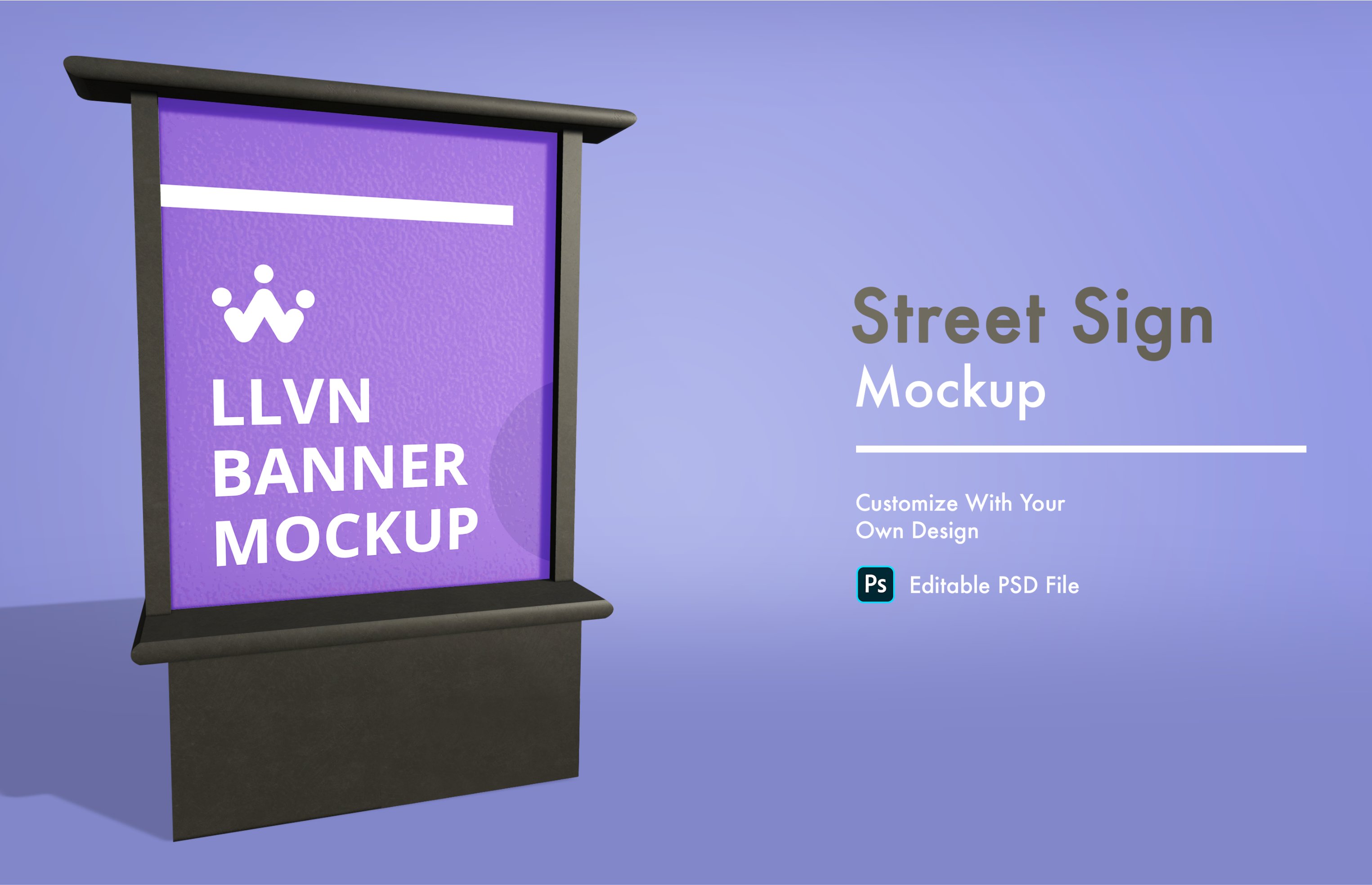 Street Sign Mockup cover image.