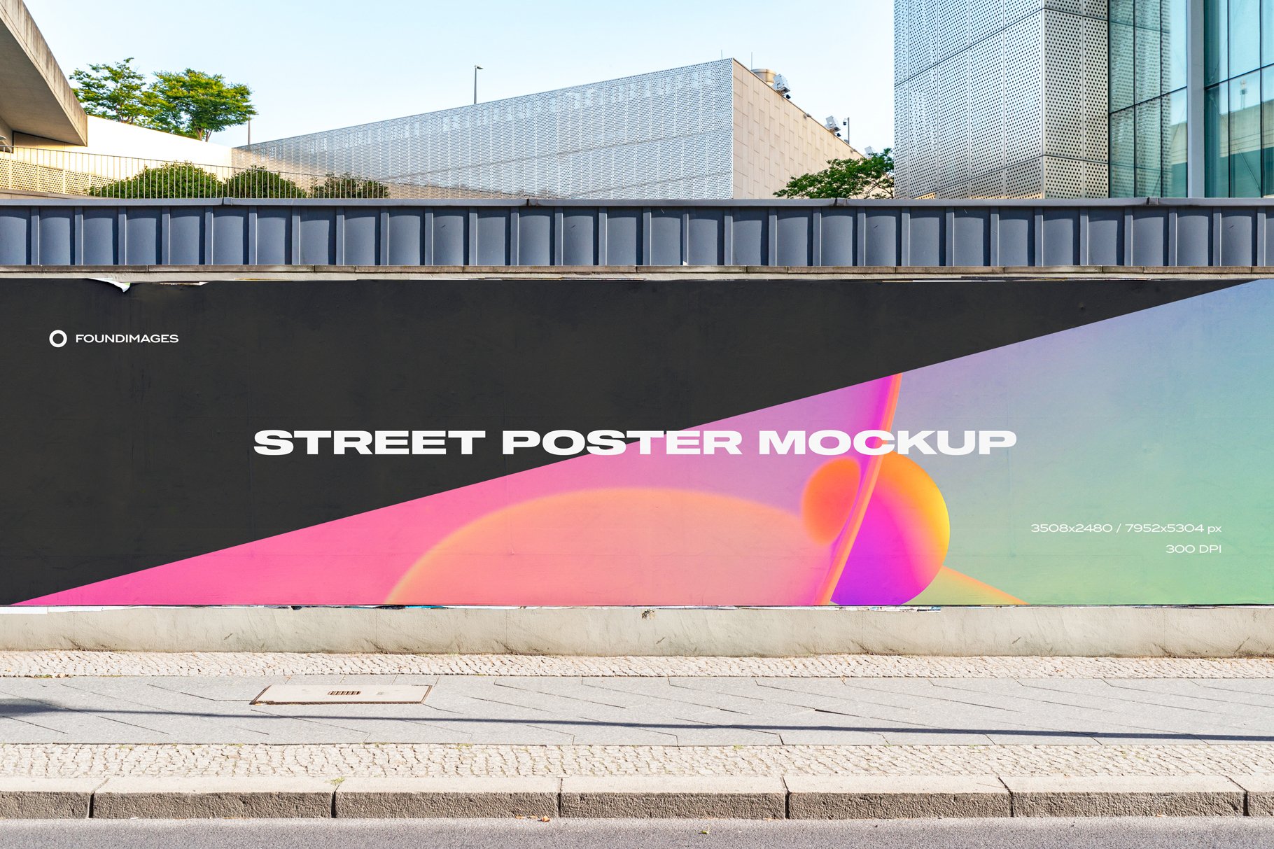 Urban Poster Mockup Street PSD cover image.