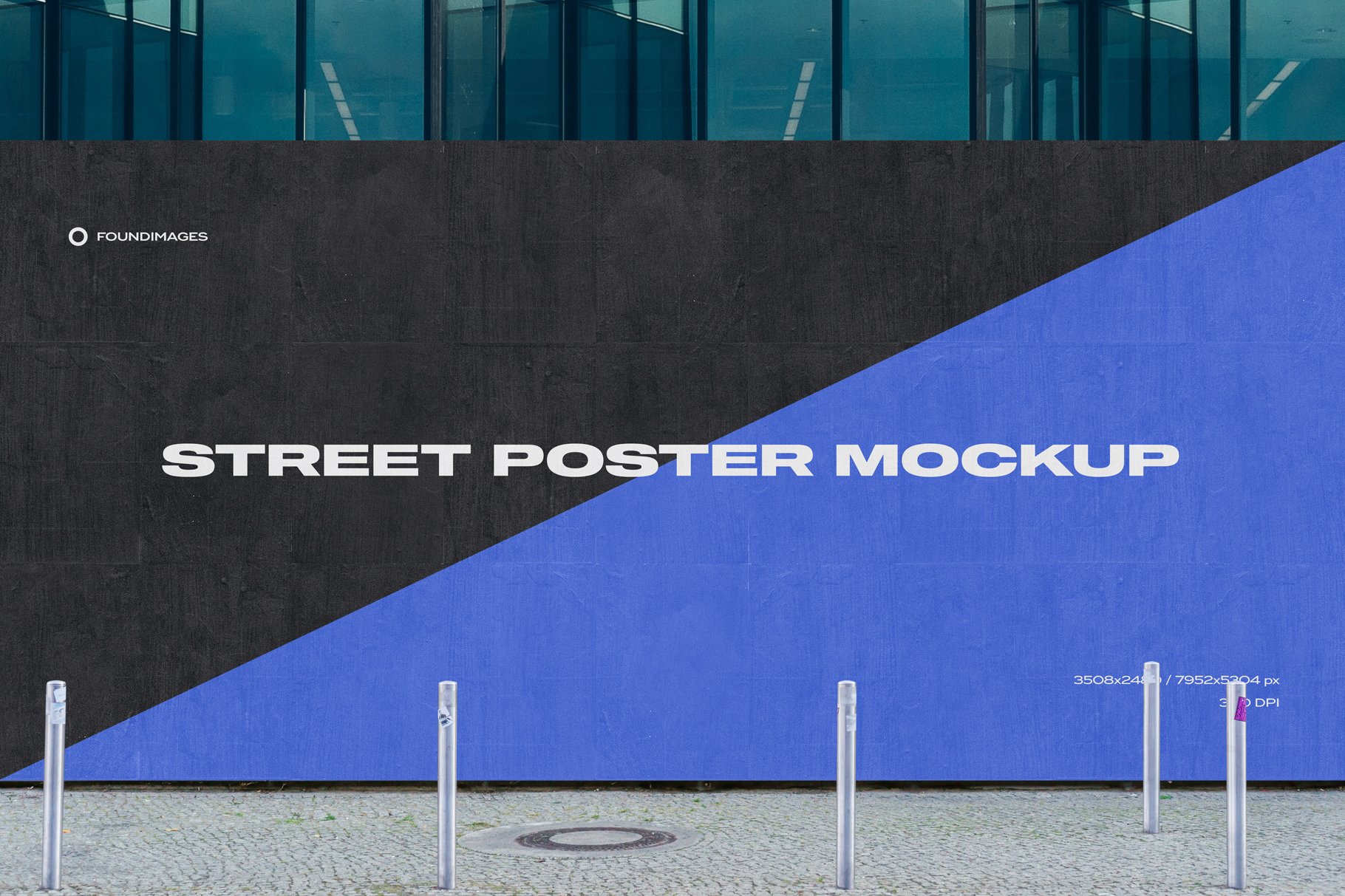 Urban Poster Mockup Street PSD – MasterBundles