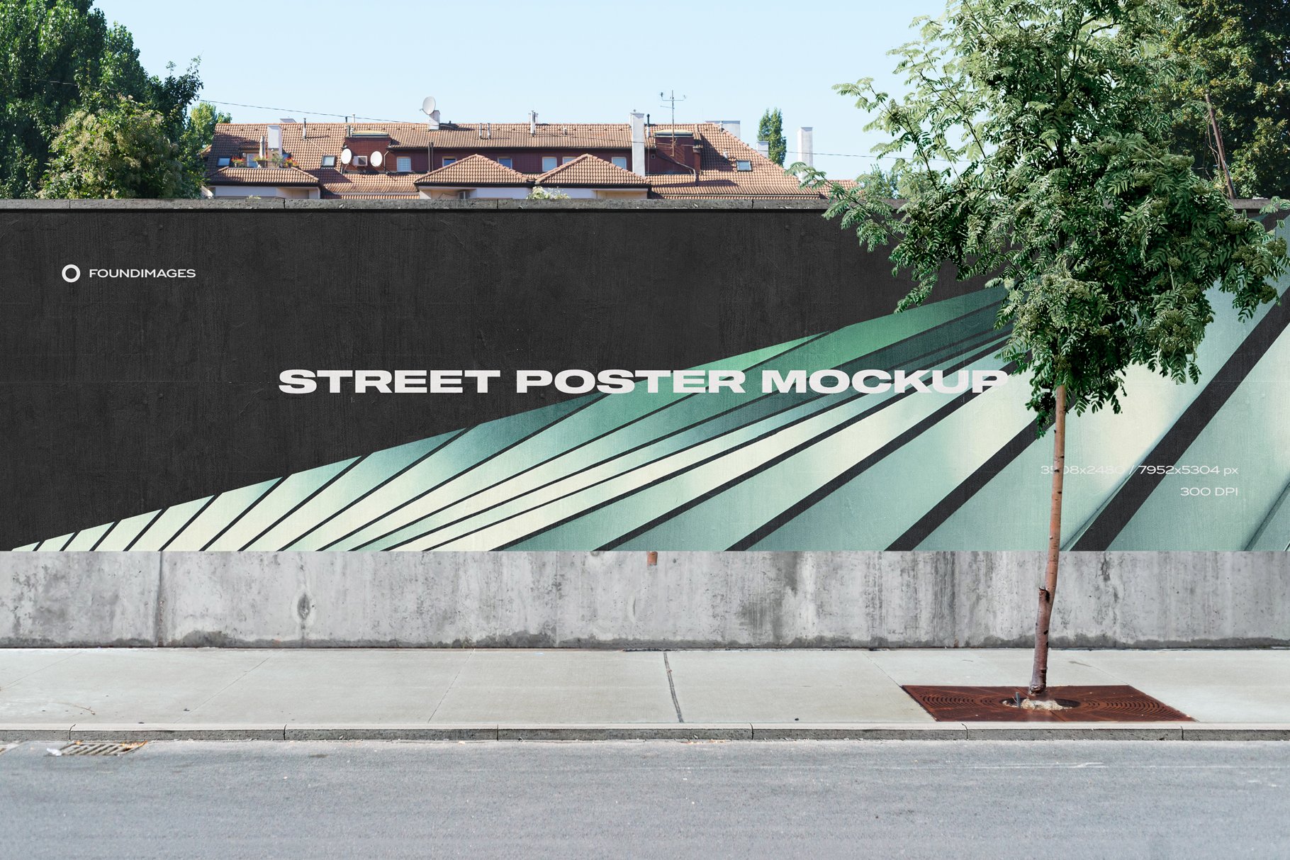 Urban Poster Mockup Street PSD cover image.