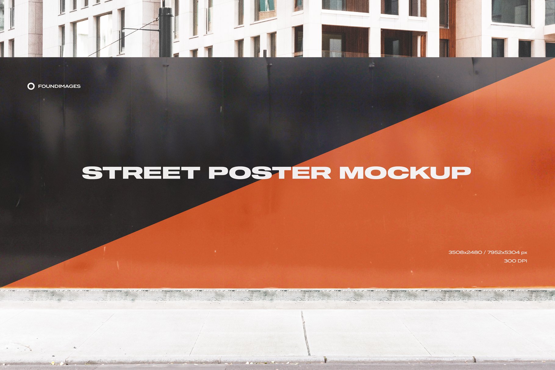 Urban Poster Mockup Street PSD – MasterBundles